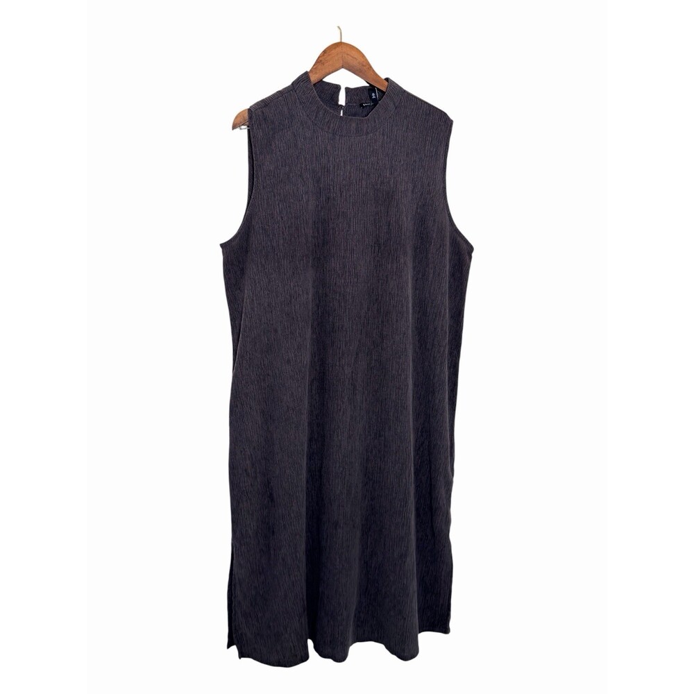Eileen Fisher System XL Capsule Piece Charcoal Tencel dress - Picture 3 of 6